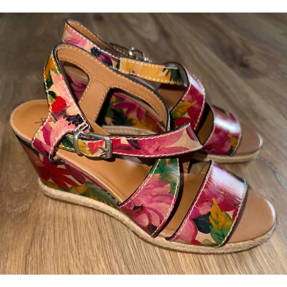 Patricia Nash floral wedge sandals - size 6 - A-U5 - Picture 2 of 10
